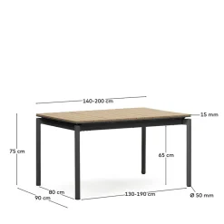 Gartentisch mit Schubladen Auszug - Barnetto^Wohnen New