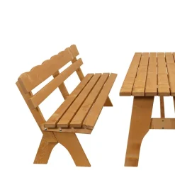 Wohnen Gartentischgruppe Brixen aus Kiefer massiv (dreiteilig)