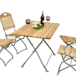 Gartentischgruppe Marino aus Robinie massiv (fünfteilig)^Wohnen Best