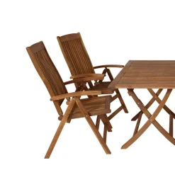 Gartentischgruppe Vrony aus Akazie Massivholz (fünfteilig)^Wohnen Best