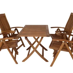 Gartentischgruppe Vrony aus Akazie Massivholz (fünfteilig)^Wohnen Best