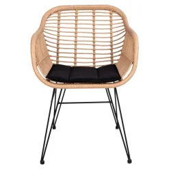 Wohnen Geflecht Stühle in Beige Rattan - Ambo (2er Set)
