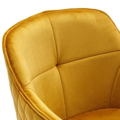 Wohnen Gelber Armlehnenstuhl mit Drehgestell - Bellatrix