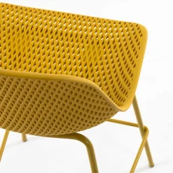 Wohnen Gelber Barstuhl mit 75 cm Sitzhöhe - Yalaz (4er Set)