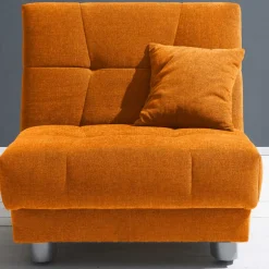 Wohnen Gelber Schlafsessel mit Flachgewebe Bezug - Babsy