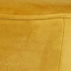 Gelbes Samt Sofa Mid Century Ramia mit Holzbeinen in Schwarz^Wohnen New