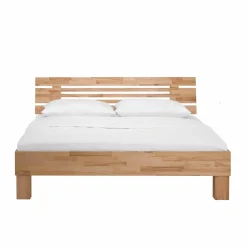 Wohnen Geöltes Massivholzbett Benet in sieben Breiten