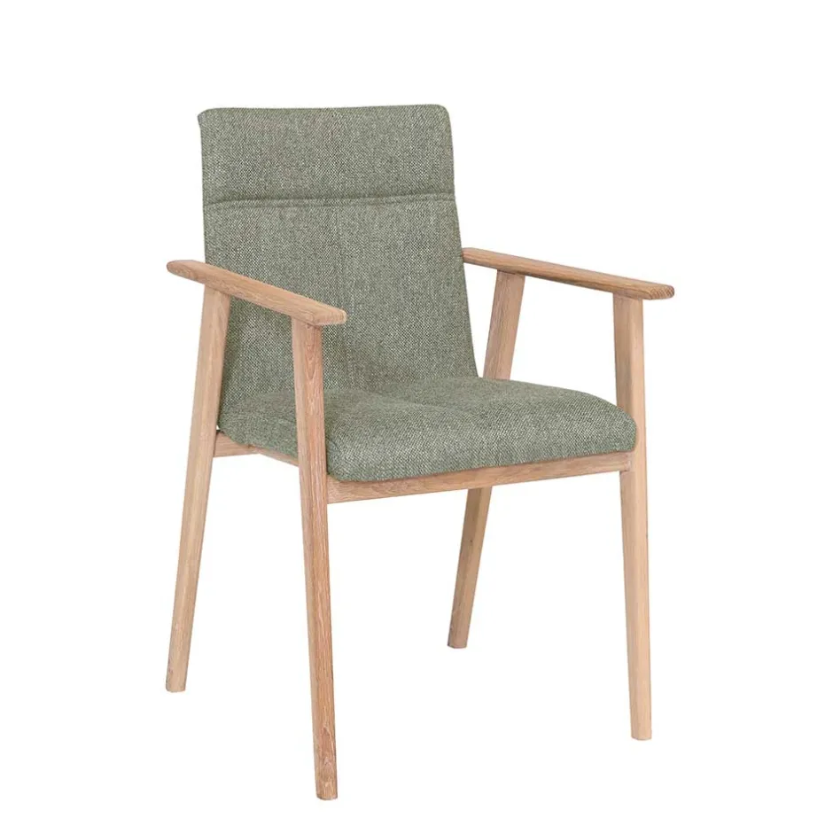 Wohnen Gemütlicher Esstischstuhl mit Armlehnen - Pusadon