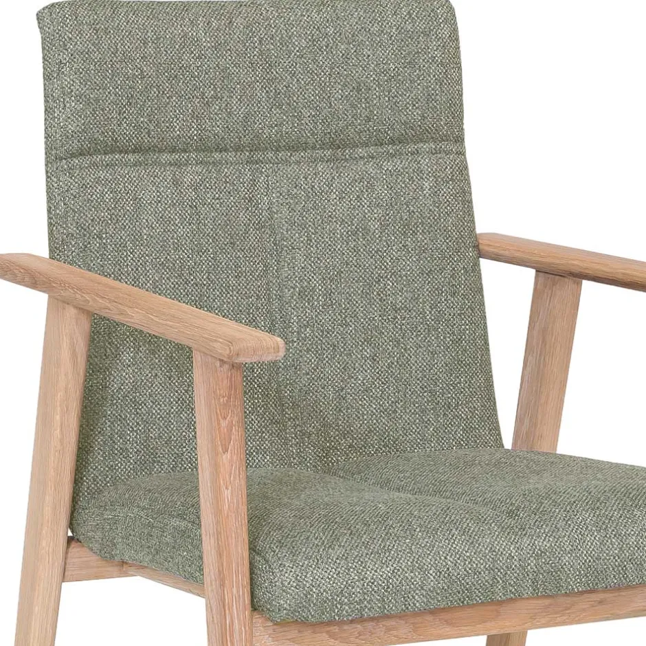 Wohnen Gemütlicher Esstischstuhl mit Armlehnen - Pusadon