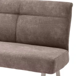 Gepolsterte Bank in Beige Microfaser - Anguro^Wohnen