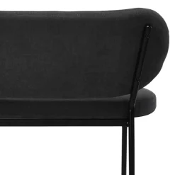 Gepolsterte Esstischbank in Dunkelgrau - Julisk^Wohnen