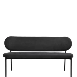 Gepolsterte Esstischbank in Dunkelgrau - Julisk^Wohnen