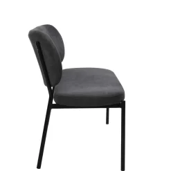 Gepolsterte Esstischbank in Dunkelgrau - Julisk^Wohnen