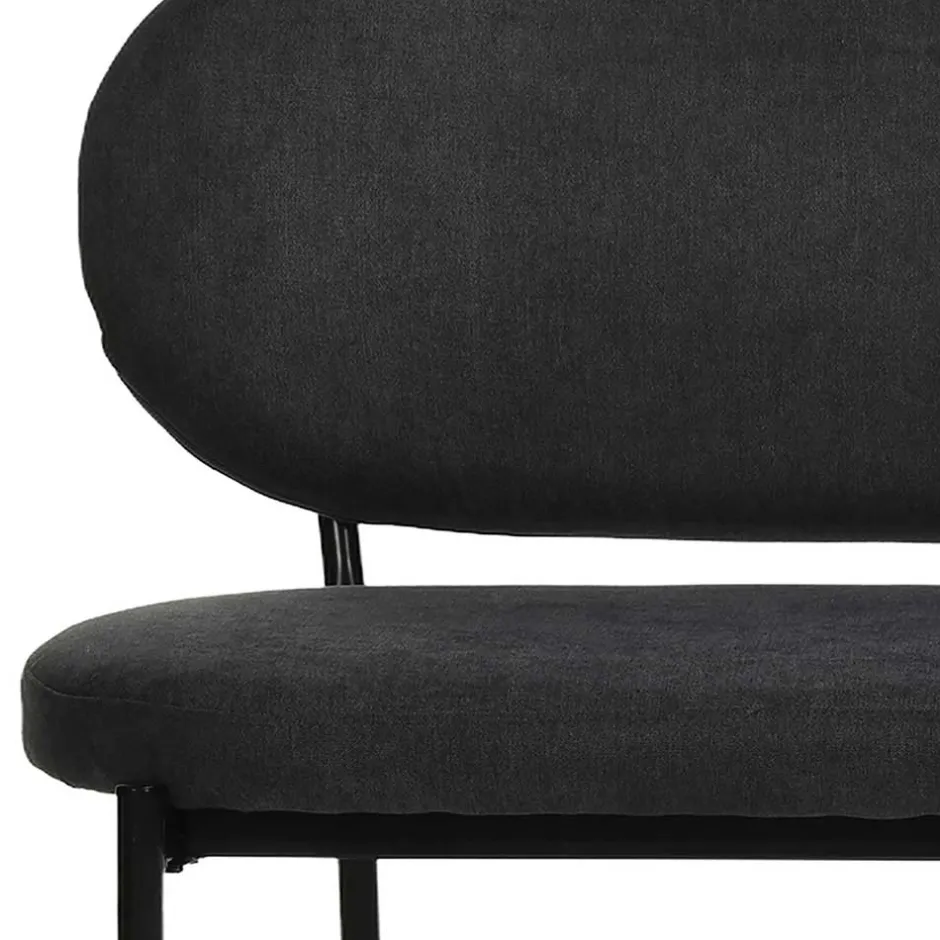 Gepolsterte Esstischbank in Dunkelgrau - Julisk^Wohnen