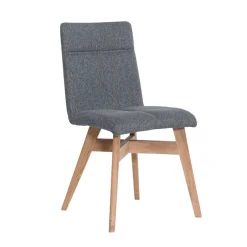 Wohnen Gepolsterte Stühle in Grau & Natur - Tucina (2er Set)