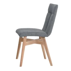 Wohnen Gepolsterte Stühle in Grau & Natur - Tucina (2er Set)