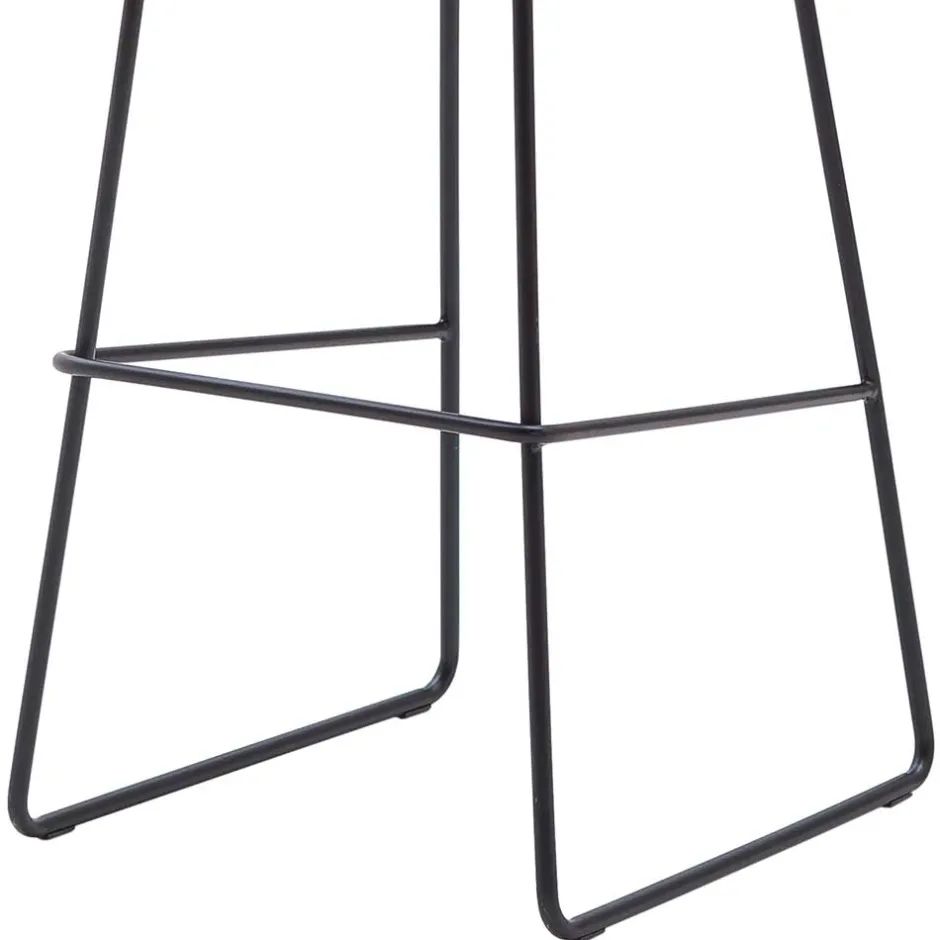 Wohnen Gepolsterter Barstuhl aus Chenille - Amelie (2er Set)