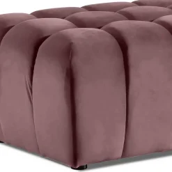 Wohnen Gepolsterter Hocker in Altrosa - Kanellaz