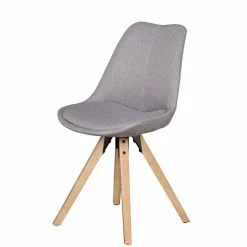 Gepolsterter Schalenstuhl Charisse mit Stoffbezug (2er Set)^Wohnen Discount