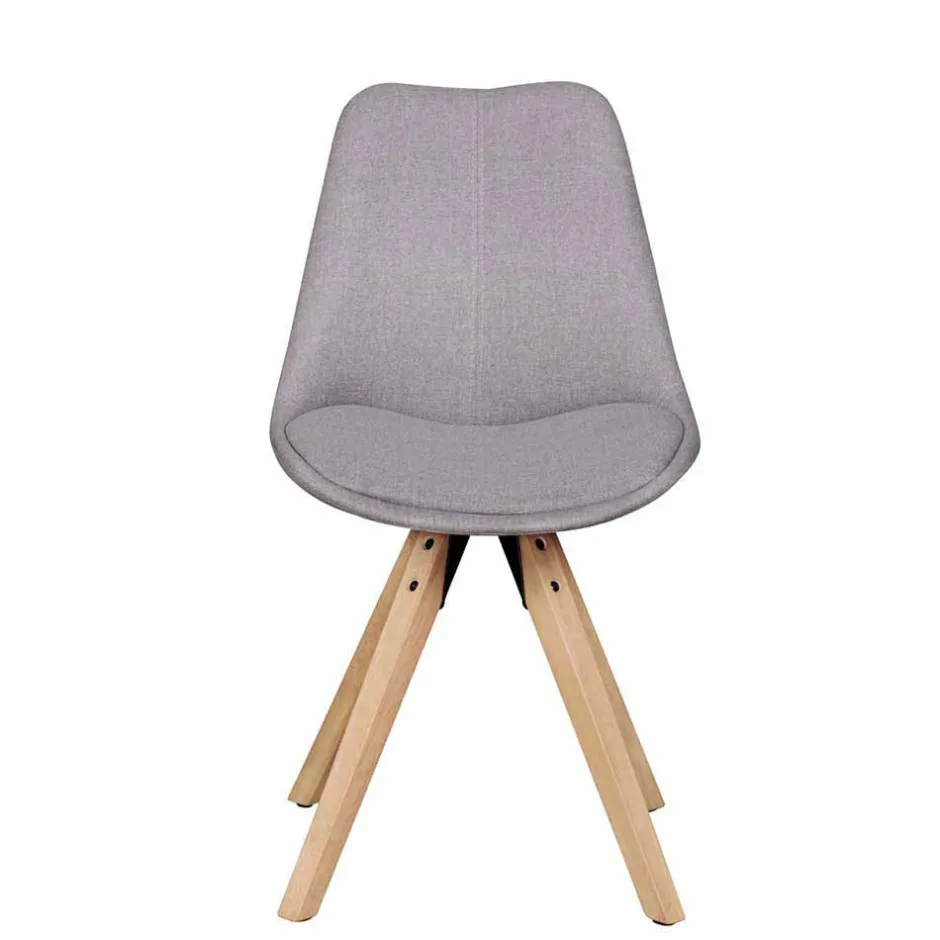 Gepolsterter Schalenstuhl Charisse mit Stoffbezug (2er Set)^Wohnen Discount