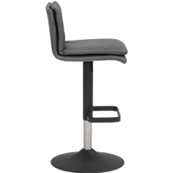 Wohnen Gepolsterter Tresenstuhl in Dunkelgrau - Teromaso