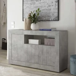 Geradlinige Kommode in Beton Nachbildung - Korlin^Wohnen Sale