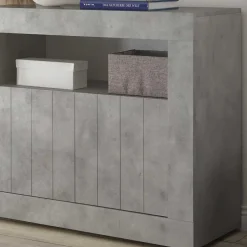 Geradlinige Kommode in Beton Nachbildung - Korlin^Wohnen Sale