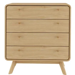 Wohnen Gerundete Kommode mit vier Schubladen - Sophiea