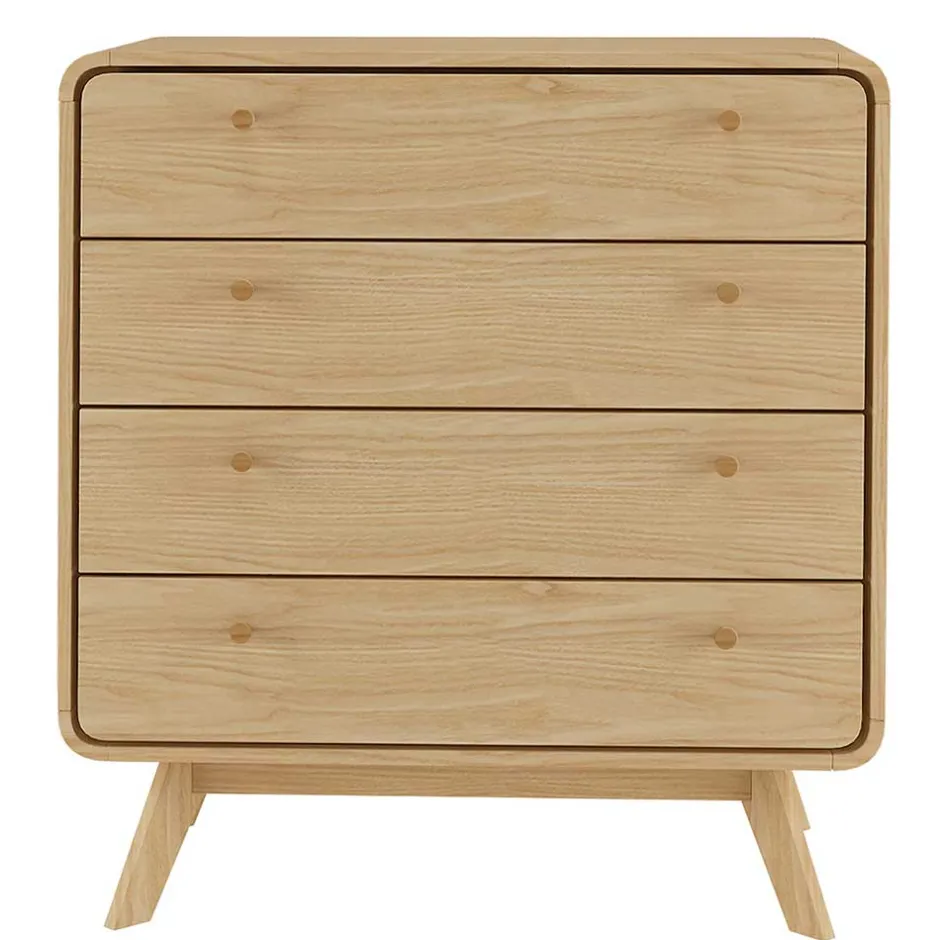 Wohnen Gerundete Kommode mit vier Schubladen - Sophiea