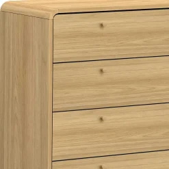 Wohnen Gerundete Kommode mit vier Schubladen - Sophiea