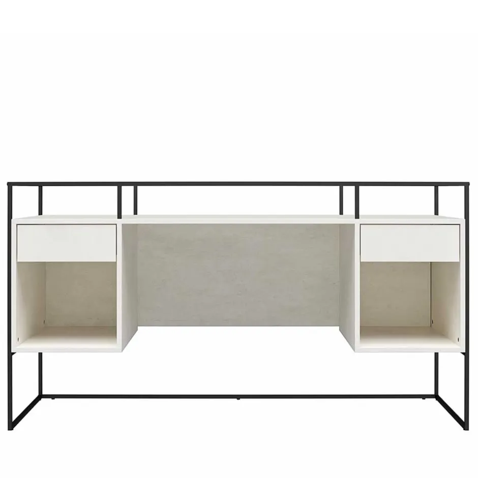 Kinder Wohnen Glas Schreibtisch mit Rillen Strukturglasplatte - Corners