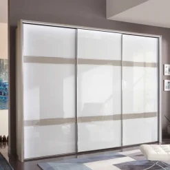 Glas Schwebetüren Schrank in Weiß & Grau - Pruducia^Wohnen Hot