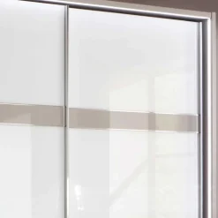 Glas Schwebetüren Schrank in Weiß & Grau - Pruducia^Wohnen Hot