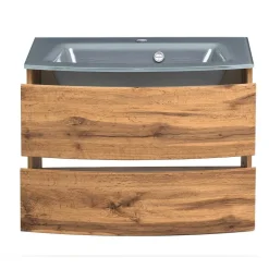 Glas Waschbecken Waschtisch 80 cm breit - Neuzera^Wohnen Outlet