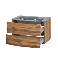 Glas Waschbecken Waschtisch 80 cm breit - Neuzera^Wohnen Outlet