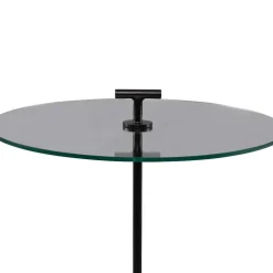 Glas-Beistelltisch mit Säulenfuß - Mezera^Wohnen Clearance