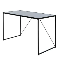 Wohnen Glasschreibtisch aus Schwarzglas - Pathos