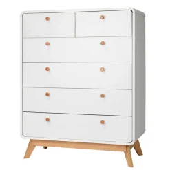 Wohnen Günstige Kommode mit sechs Schubladen - Kolreva