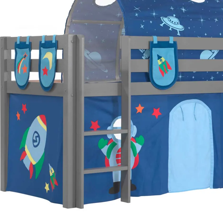 Günstiges Astronaut Spielbett mit Rutsche - Diamony^Wohnen