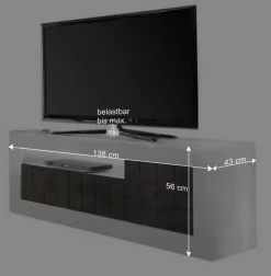 Wohnen Günstiges Design TV Board 138x56x43 cm - Voskala