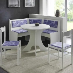 Günstiges Eckbank Set Heflin in Weiß (vierteilig)^Wohnen New