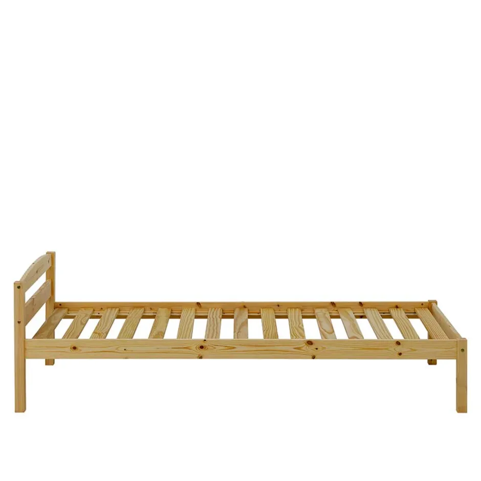 Günstiges Holzbett aus Fichte Massivholz - Niels^Wohnen Sale