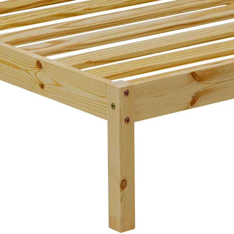 Günstiges Holzbett aus Fichte Massivholz - Niels^Wohnen Sale