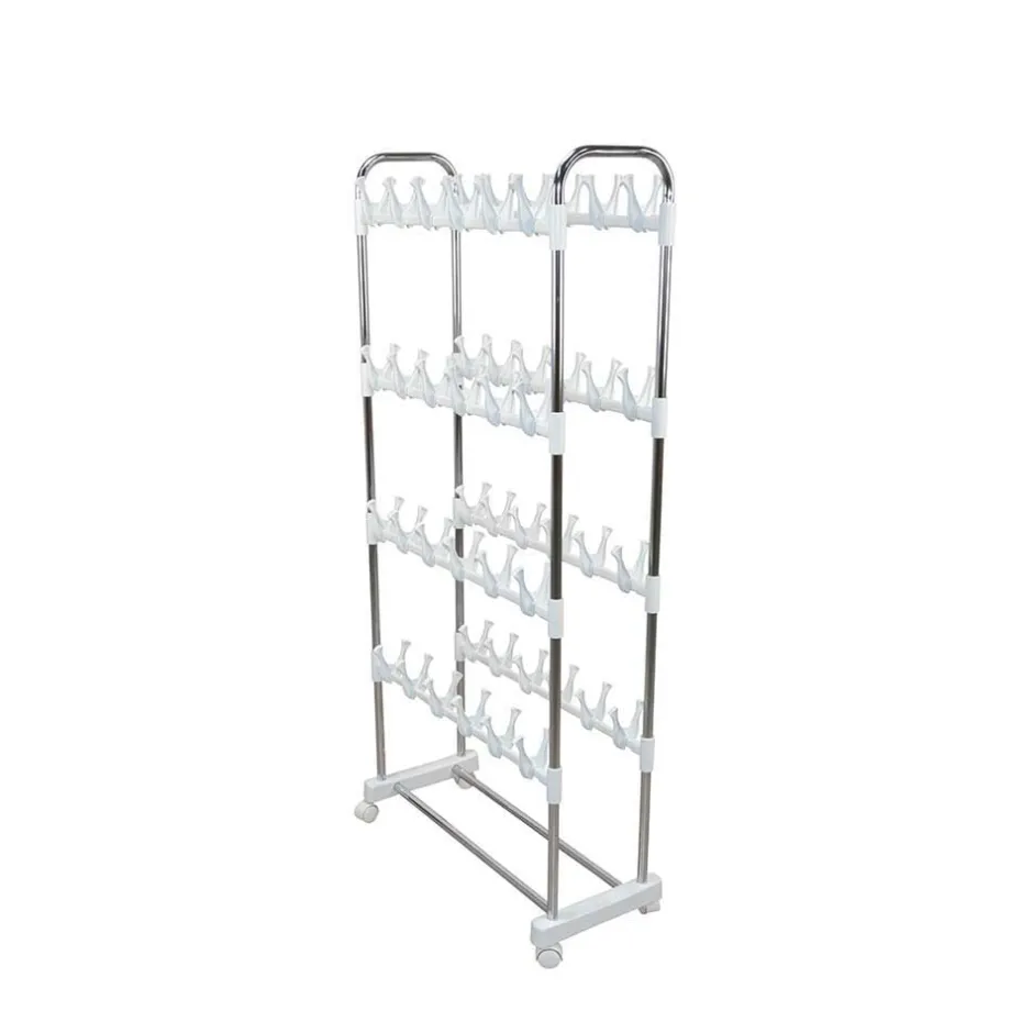 Günstiges Schuhregal auf Rollen Sangora in Weiß^Wohnen Best