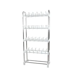 Günstiges Schuhregal auf Rollen Sangora in Weiß^Wohnen Best