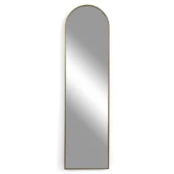 Wohnen Goldener Designspiegel - oben bogenförmig - Zolencas