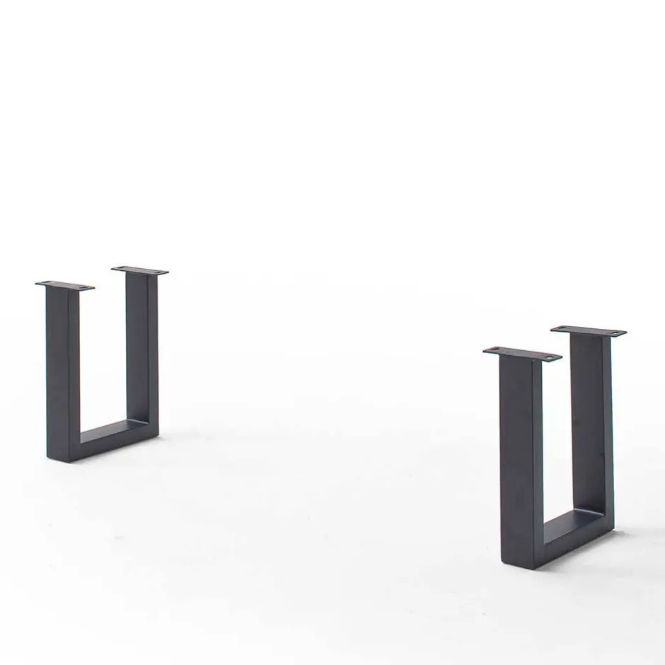 Wohnen Graue Baumkanten Küchenbank aus Akazie - Joella