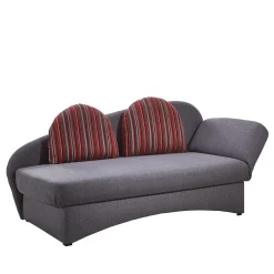 Graue Federkern Schlafcouch mit Bettkasten - Langos^Wohnen Online