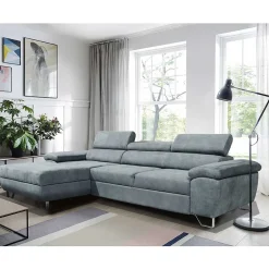 Graue Sofaecke mit Schlaffunktion - Quartia^Wohnen Clearance