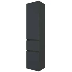 Wohnen Grauer Bad Hochschrank zum Stellen oder Hängen - Noricas